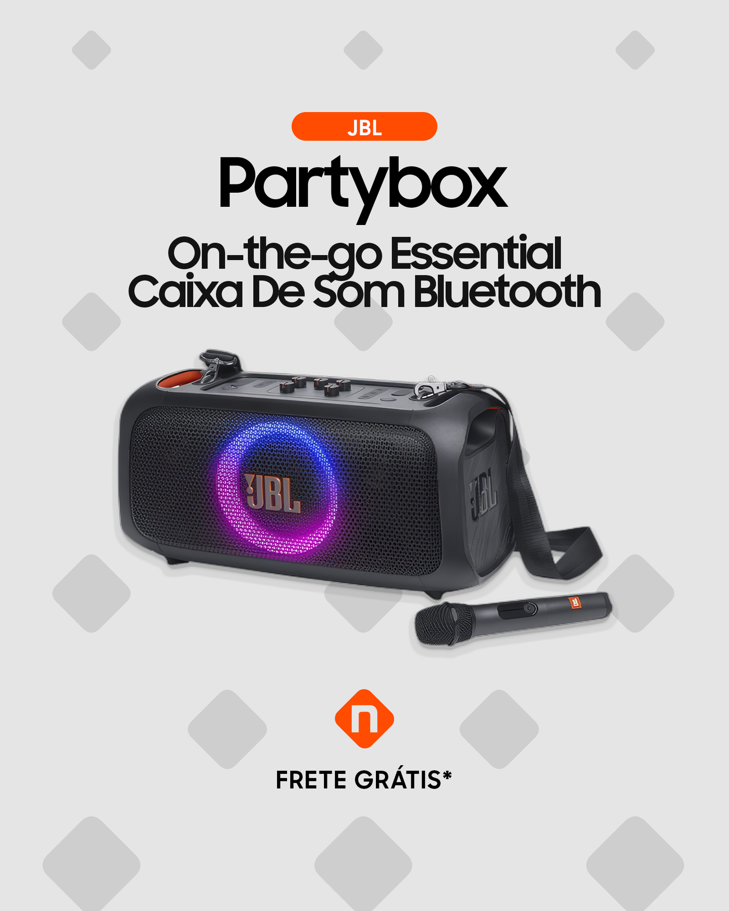 Caixa de Som JBL PartyBox On-The-Go Essential