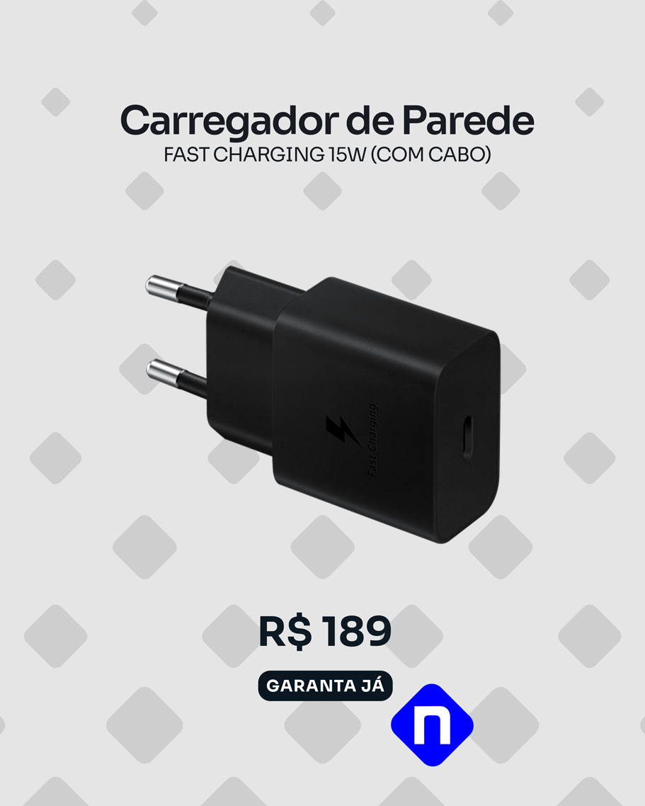 Carregador de parede Super Fast Charging 25W (COM CABO)