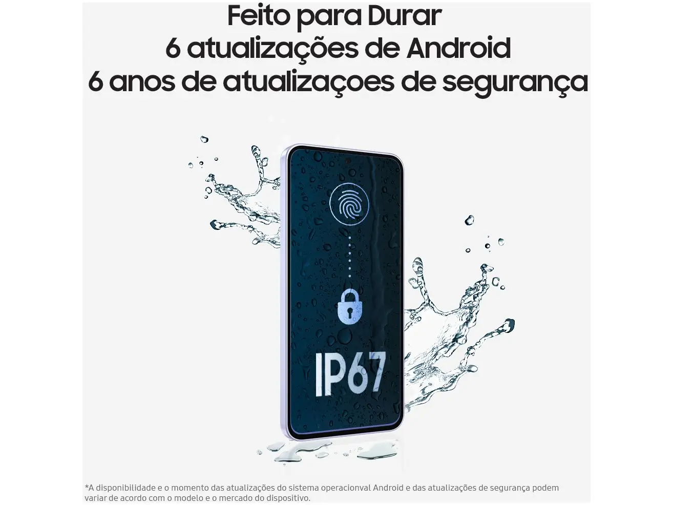 Smartphone Samsung Galaxy A56 5G Verde ou Rosa 256GB 8GB RAM, Câmera Tripla até 50MP, Tela Super AMOLED 6.7", IP67, NFC, Vídeo HDR e Recursos AI