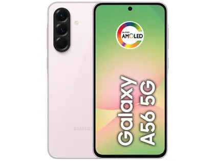 Smartphone Samsung Galaxy A56 5G Verde ou Rosa 256GB 8GB RAM, Câmera Tripla até 50MP, Tela Super AMOLED 6.7", IP67, NFC, Vídeo HDR e Recursos AI